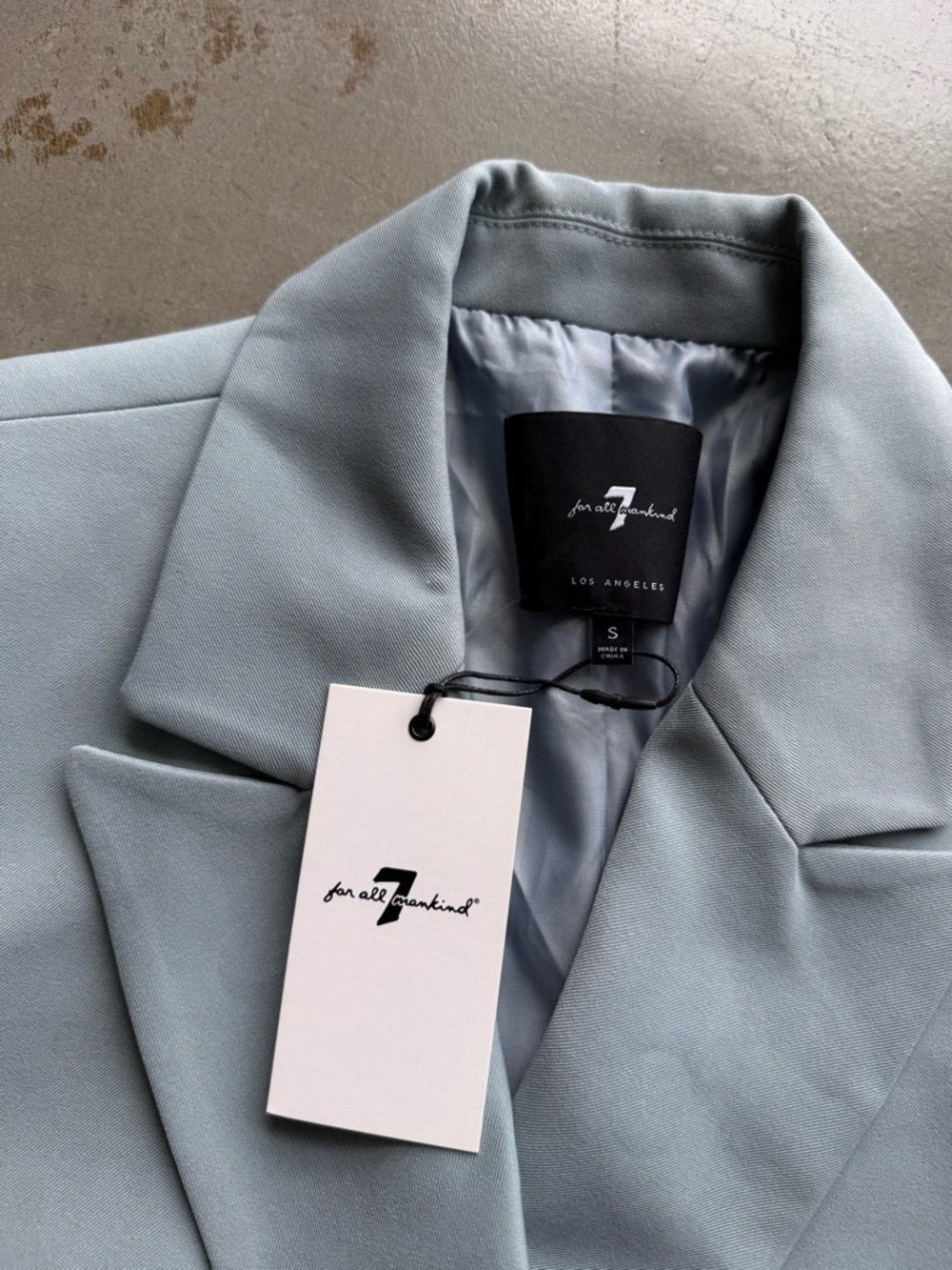 7 For All Mankind / Double Breasted Blazer / Blue - Picture 7 of 14